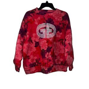 goldbergh sweatshirt sz s Comfy Floral Active/athleisure Crew Neck Long Sleeve